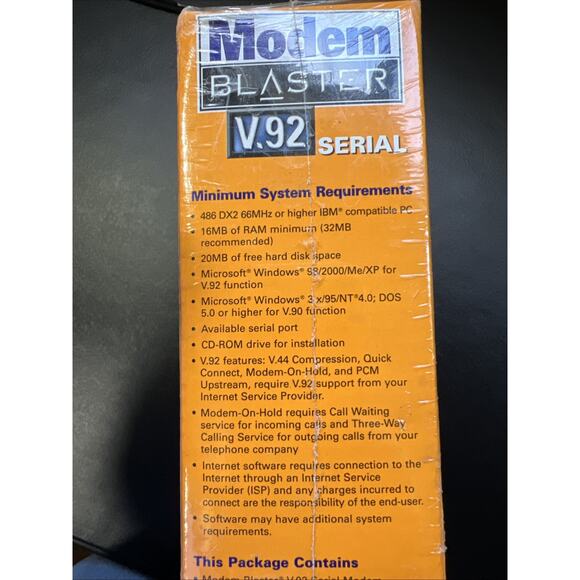 Creative Modem Blaster V.92 Serial External 56K Dial-Up Modem Retro PC NEW - Picture 4 of 10